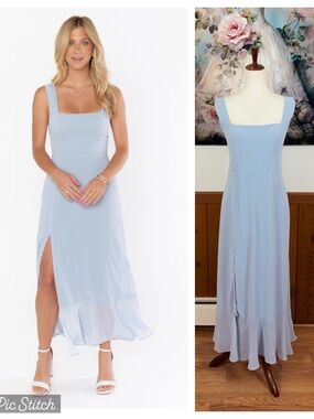 Elegant New Show Me Your Mumu Claire Chiffon MIDI